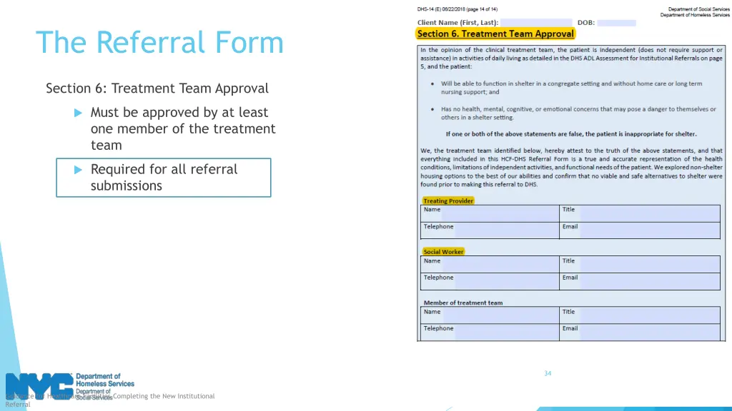 the referral form 14