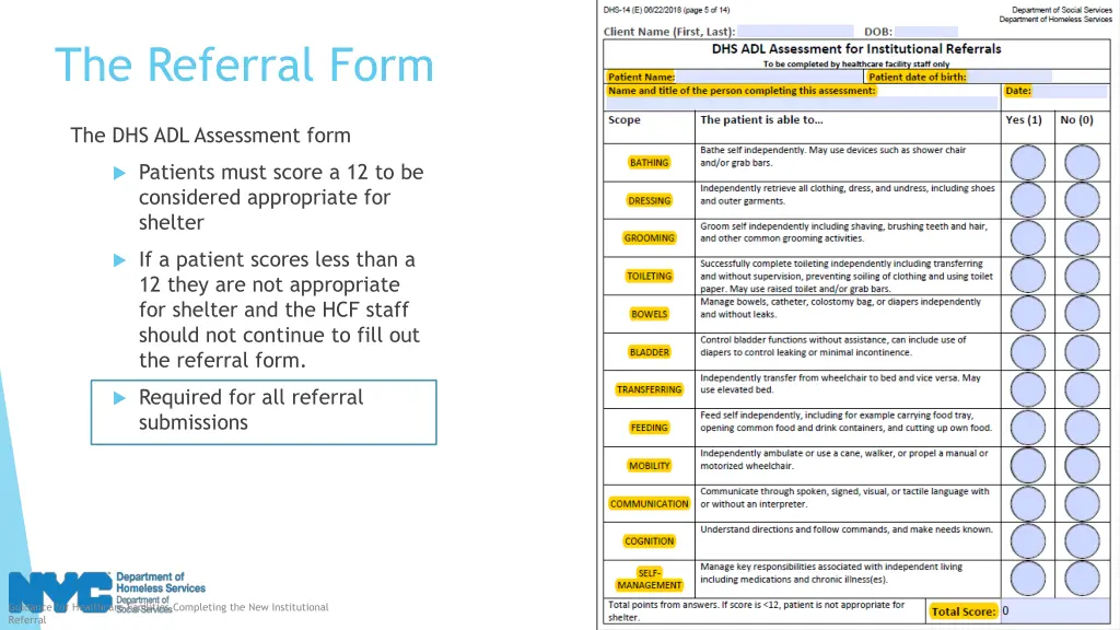 the referral form 5