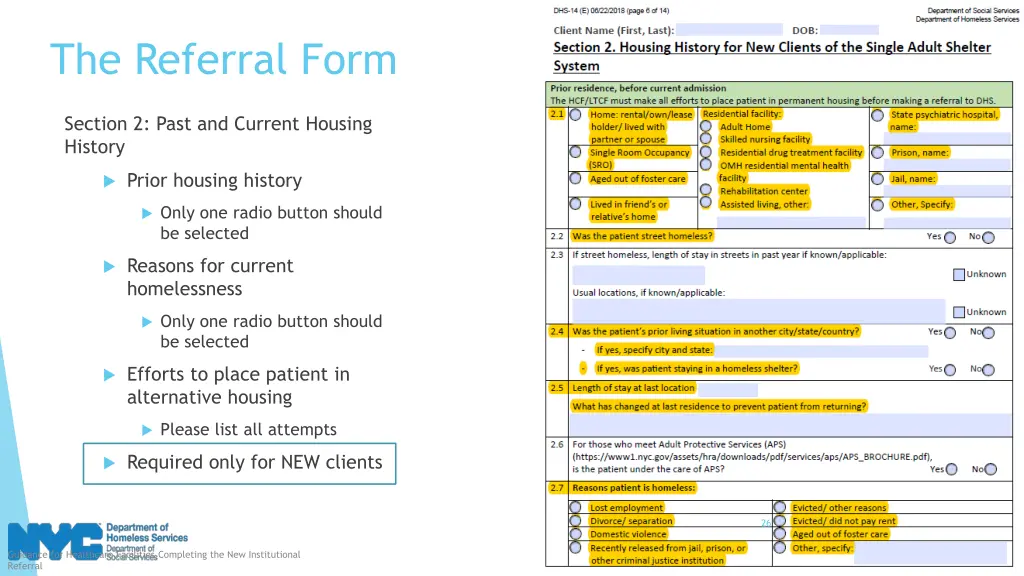 the referral form 6