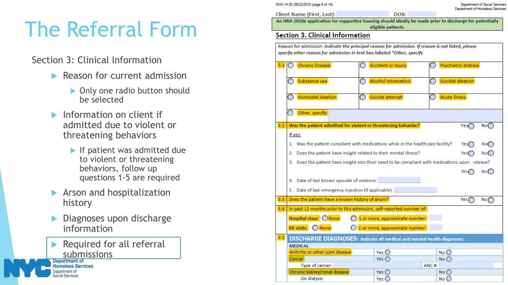 the referral form 8