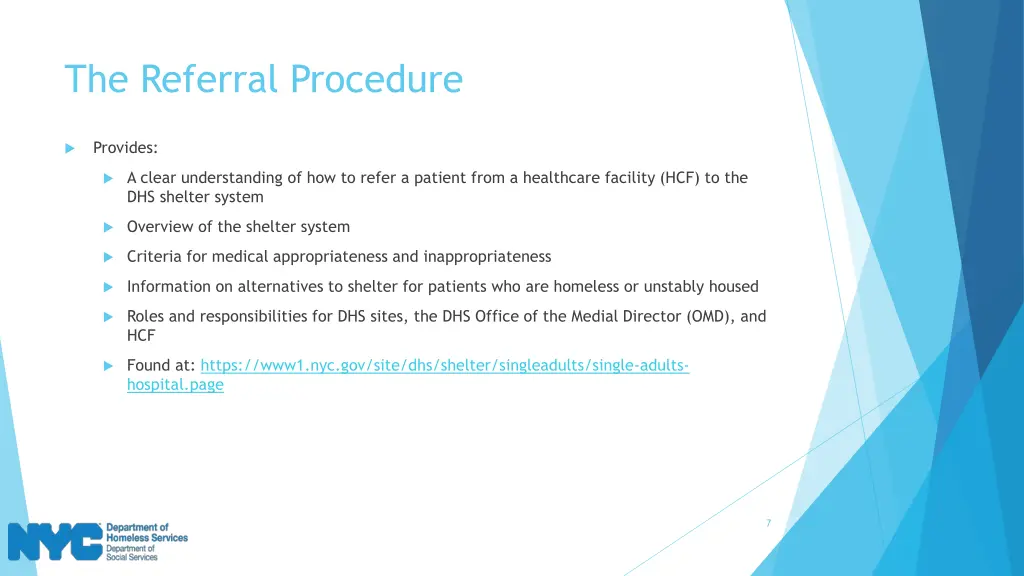 the referral procedure