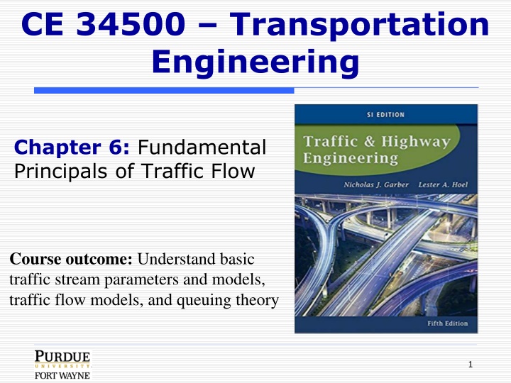 ce 34500 transportation engineering