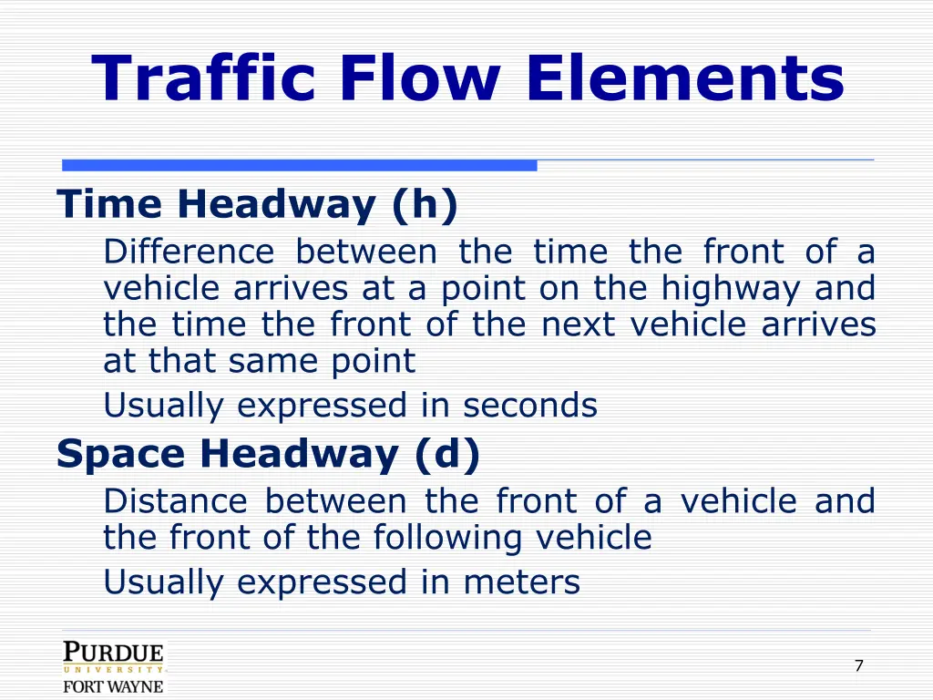 traffic flow elements 3