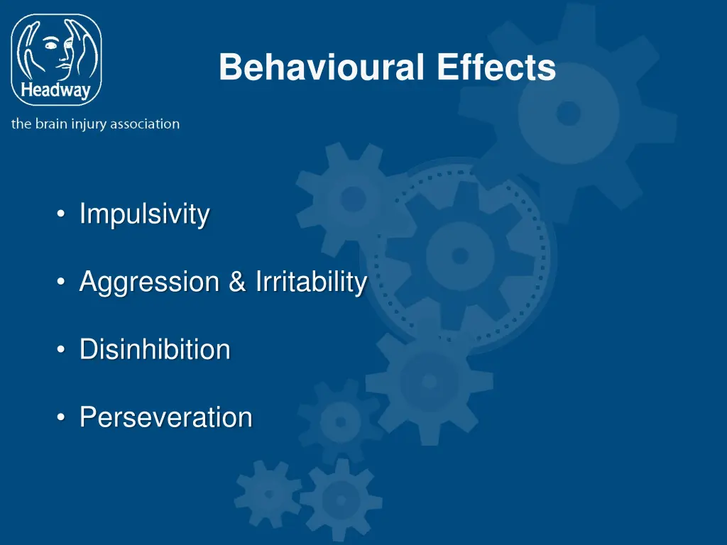 behavioural effects