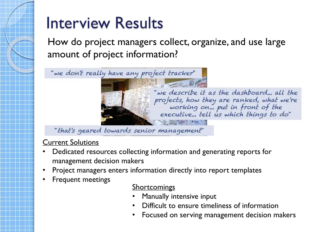 interview results how do project managers collect