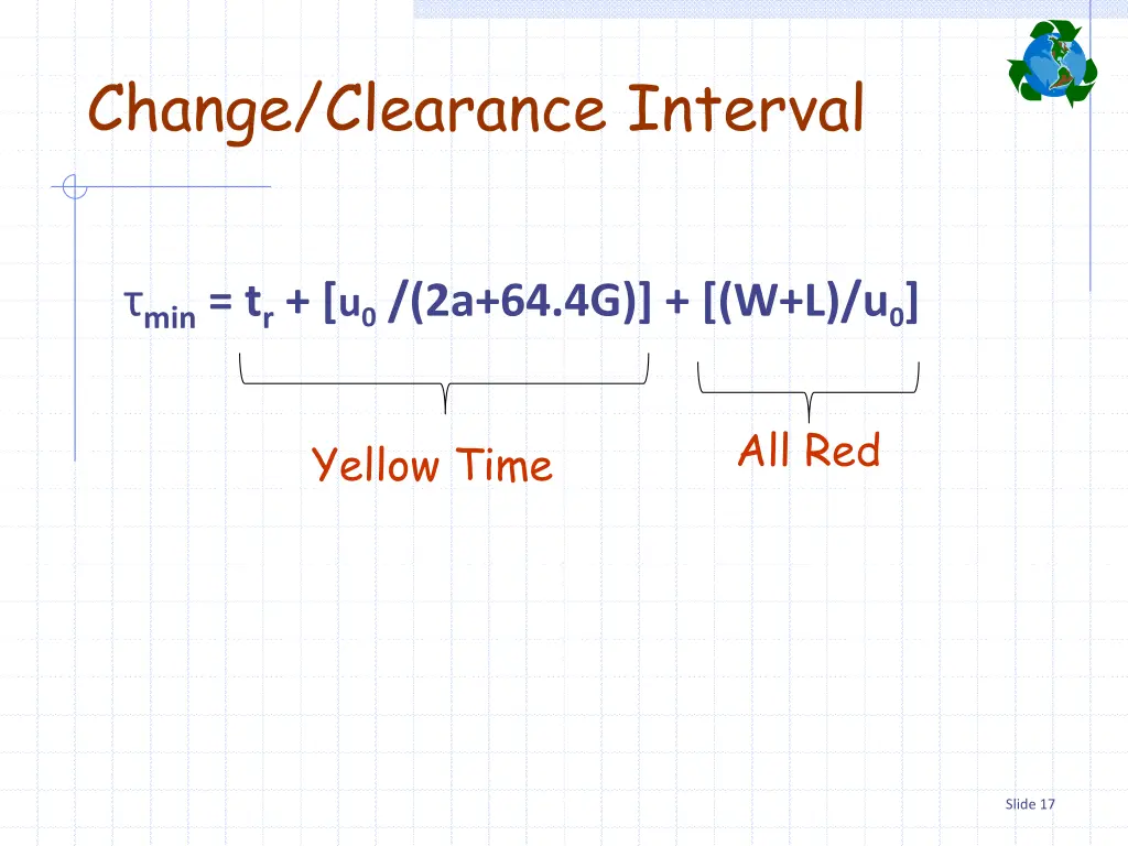 change clearance interval 3