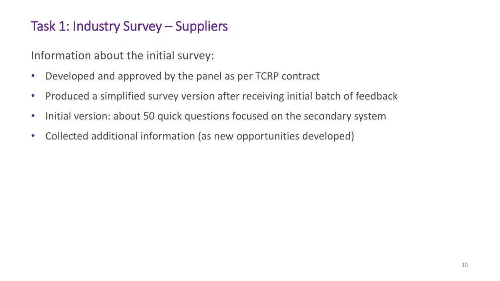 task 1 industry survey task 1 industry survey