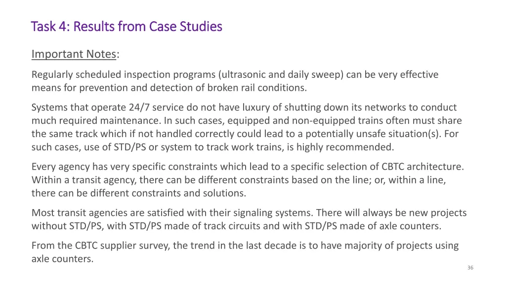 task 4 results from case studies task 4 results 12