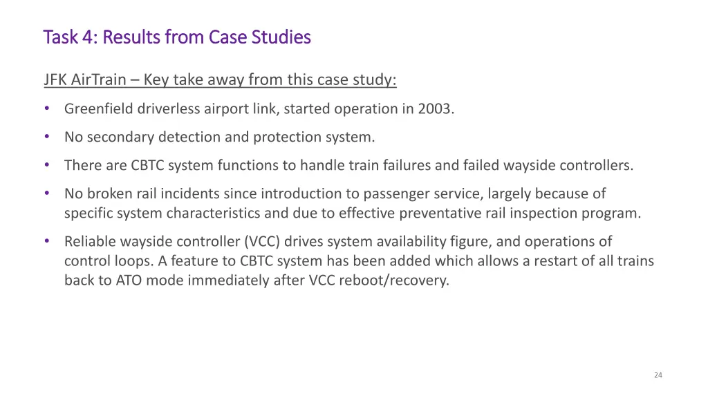 task 4 results from case studies task 4 results