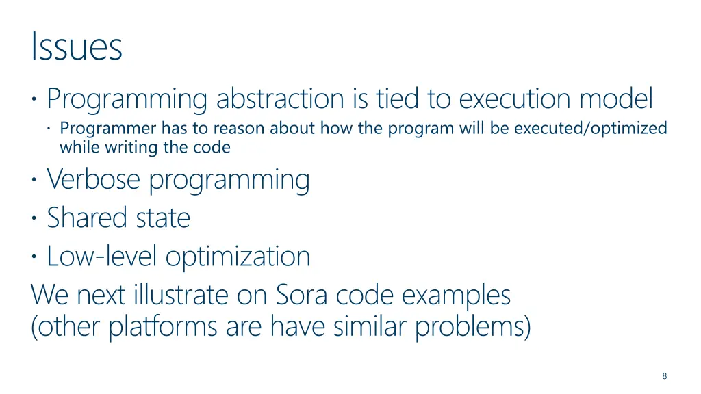 issues programming abstraction is tied