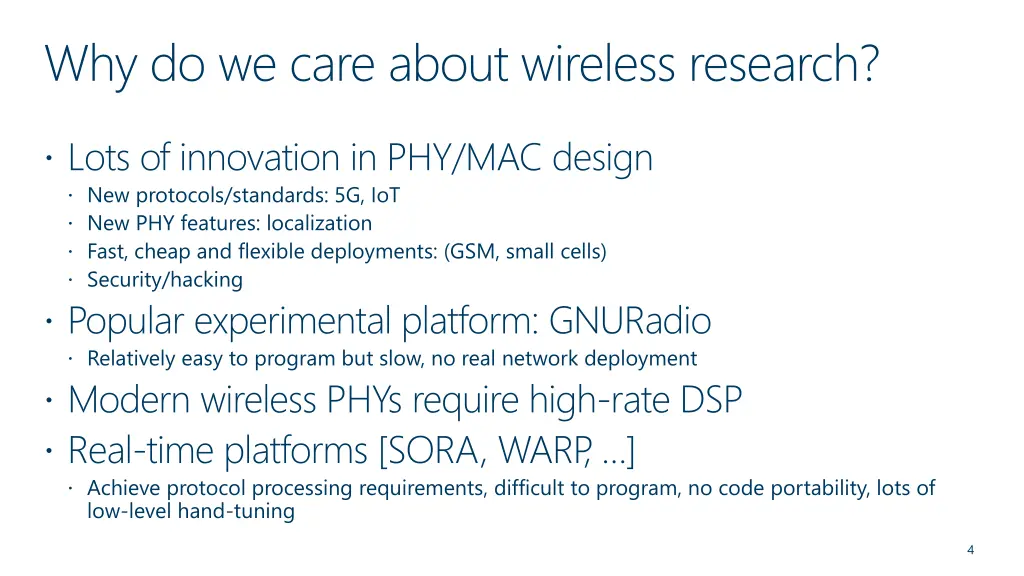 why do we care about wireless research