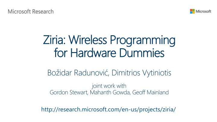 ziria wireless programming ziria wireless