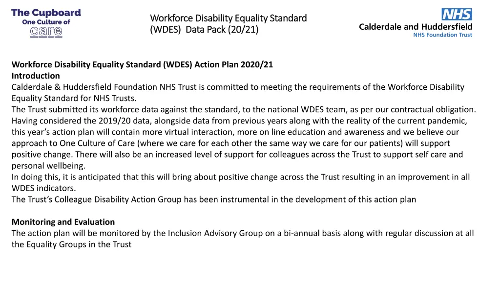 workforce disability equality standard workforce