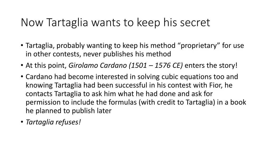 now tartaglia wants to keep his secret