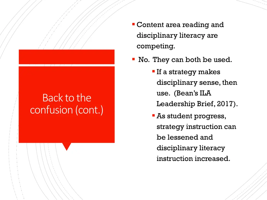 content area reading and disciplinary literacy 1