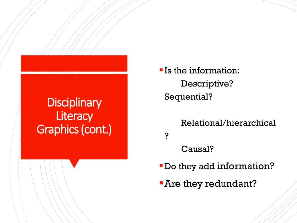 is the information descriptive sequential