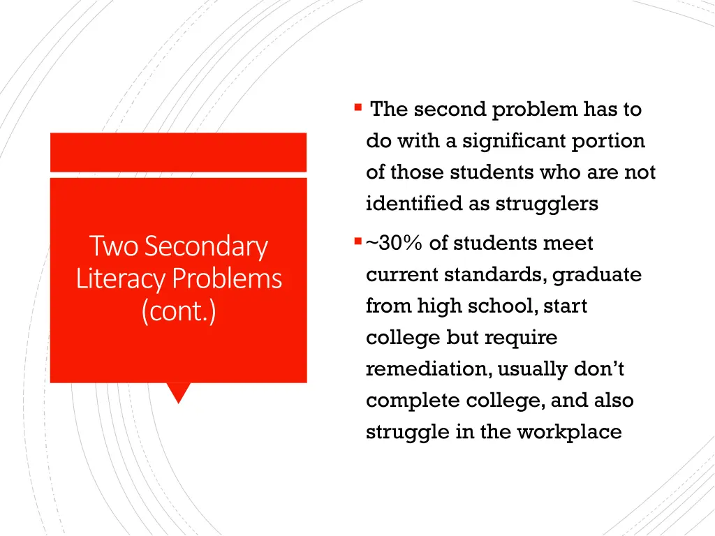 the second problem has to do with a significant