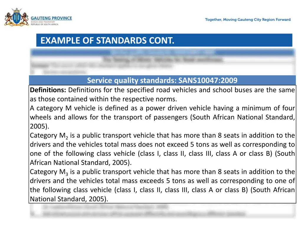 example of standards cont 1