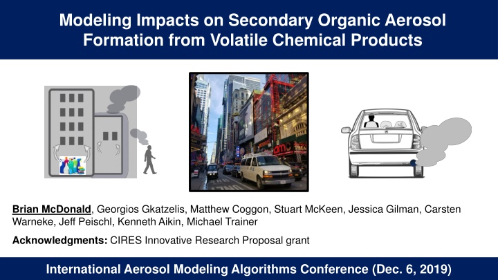 modeling impacts on secondary organic aerosol