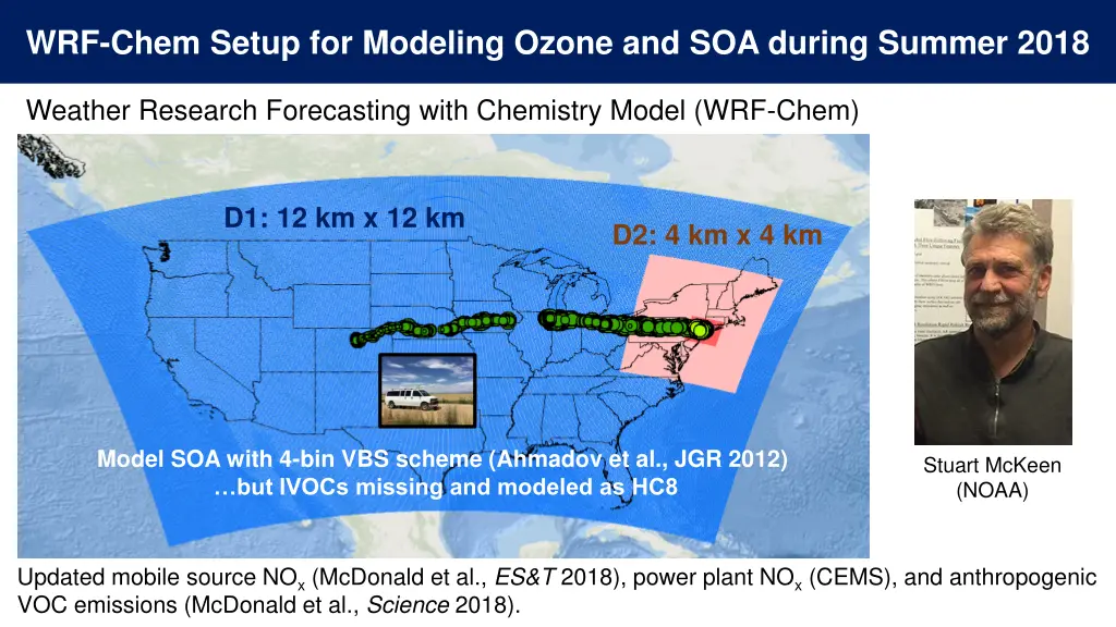 wrf chem setup for modeling ozone and soa during