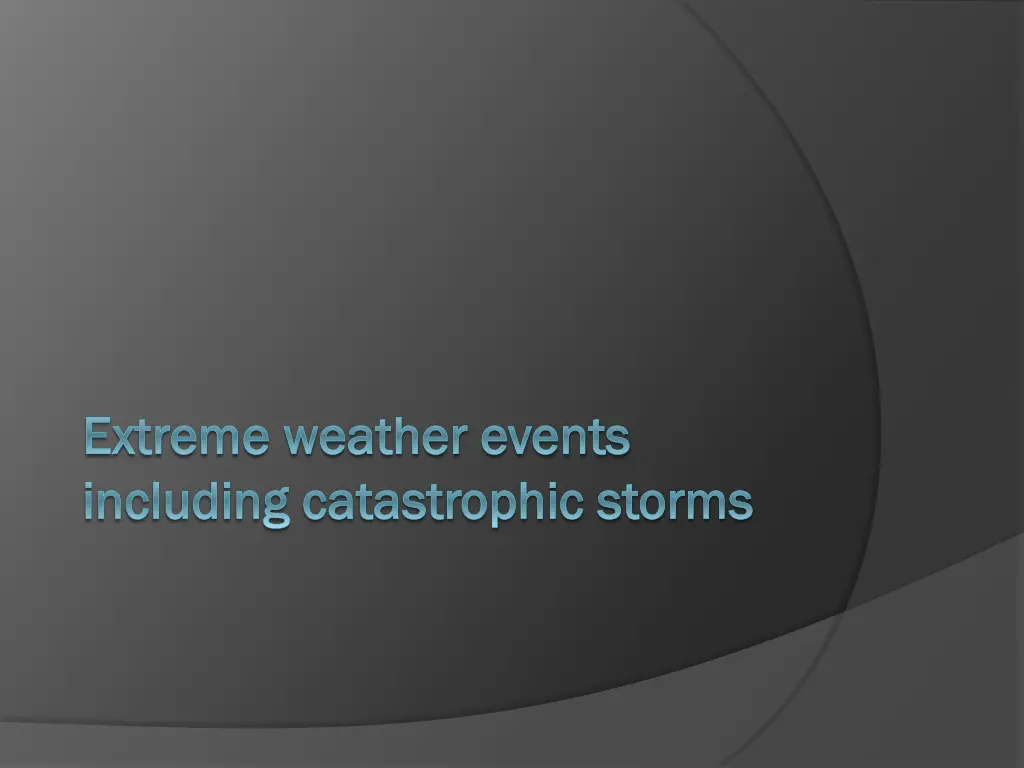 extreme weather events extreme weather events