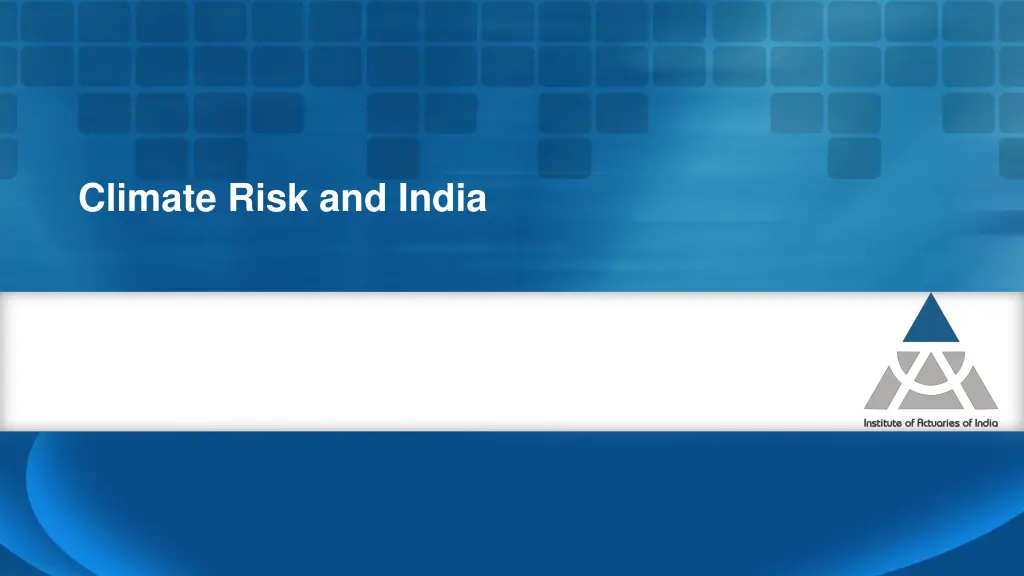 climate risk and india