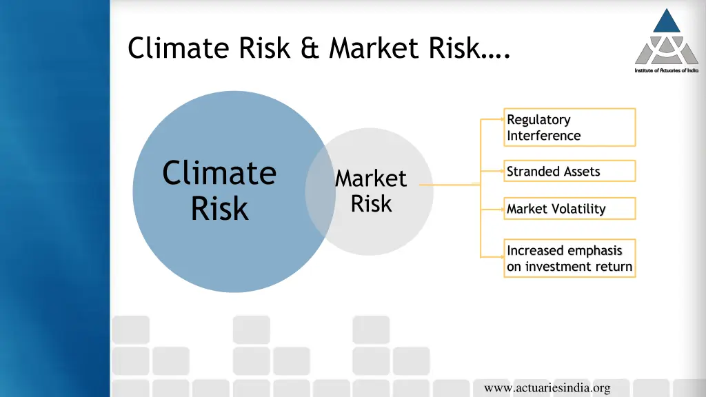 climate risk market risk