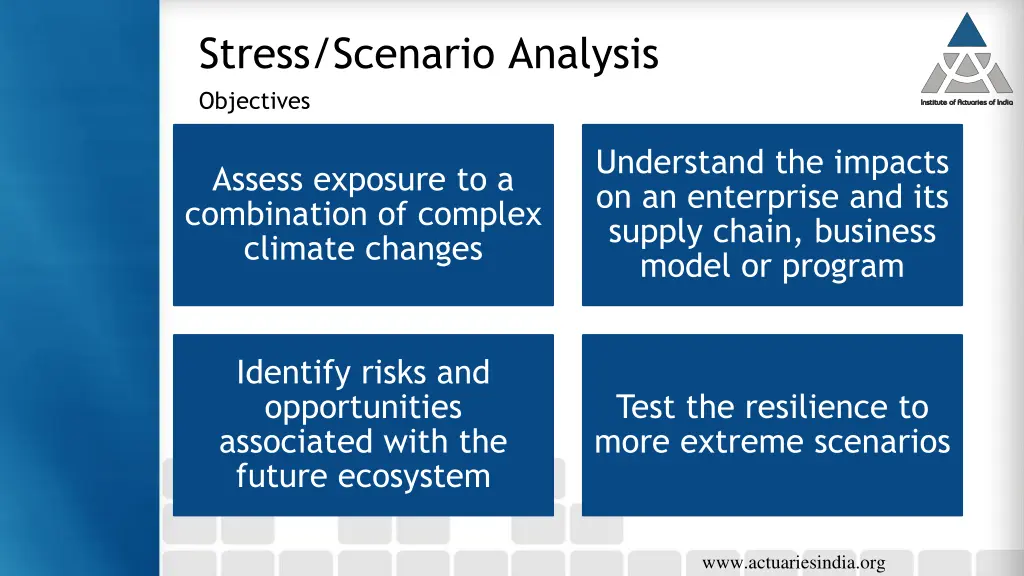 stress scenario analysis objectives