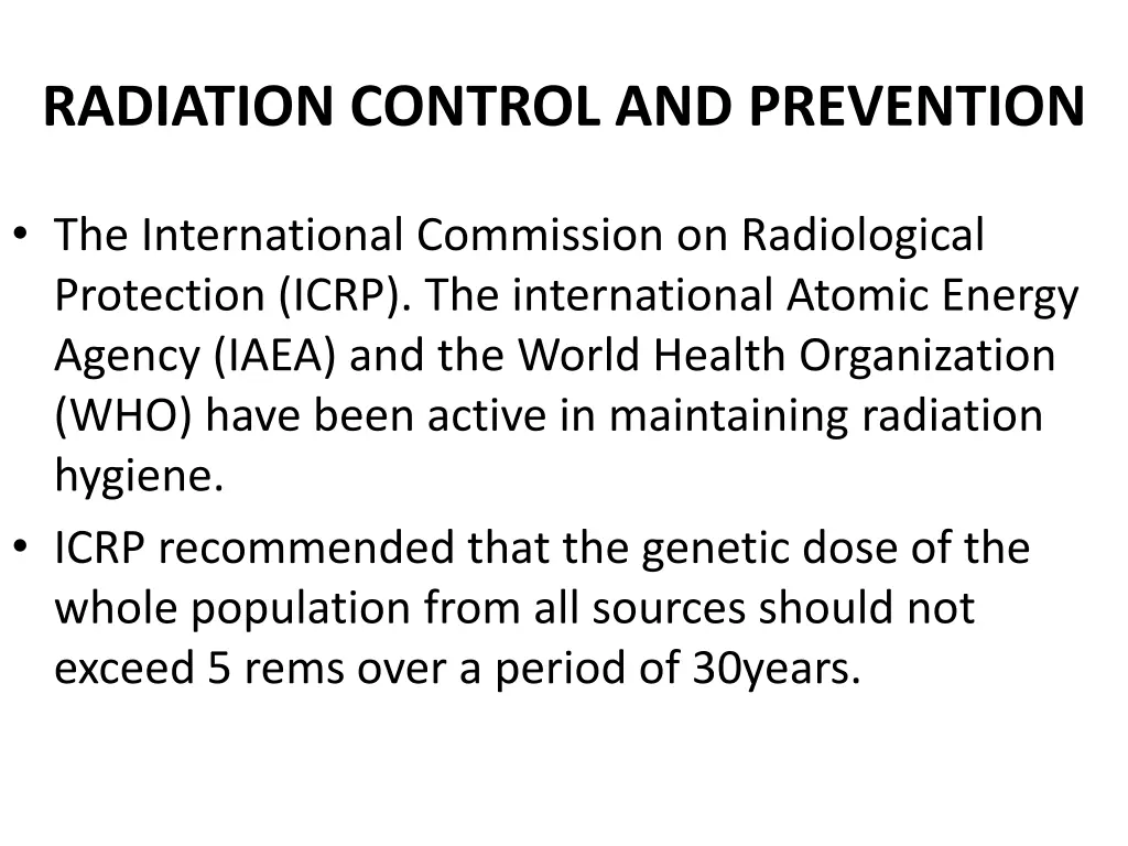 radiation control and prevention 3