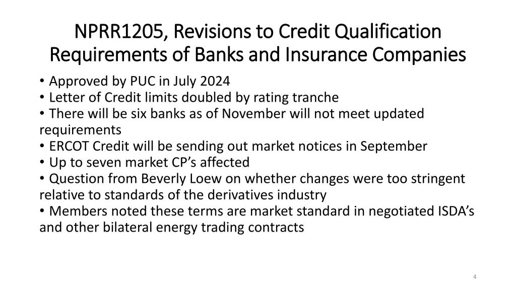 nprr1205 revisions to credit qualification 1