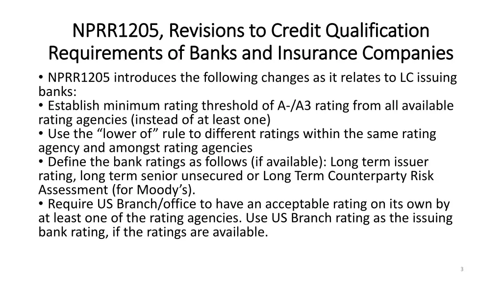 nprr1205 revisions to credit qualification