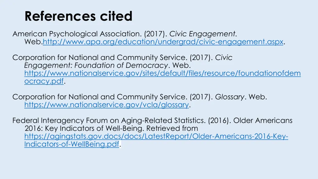 references cited