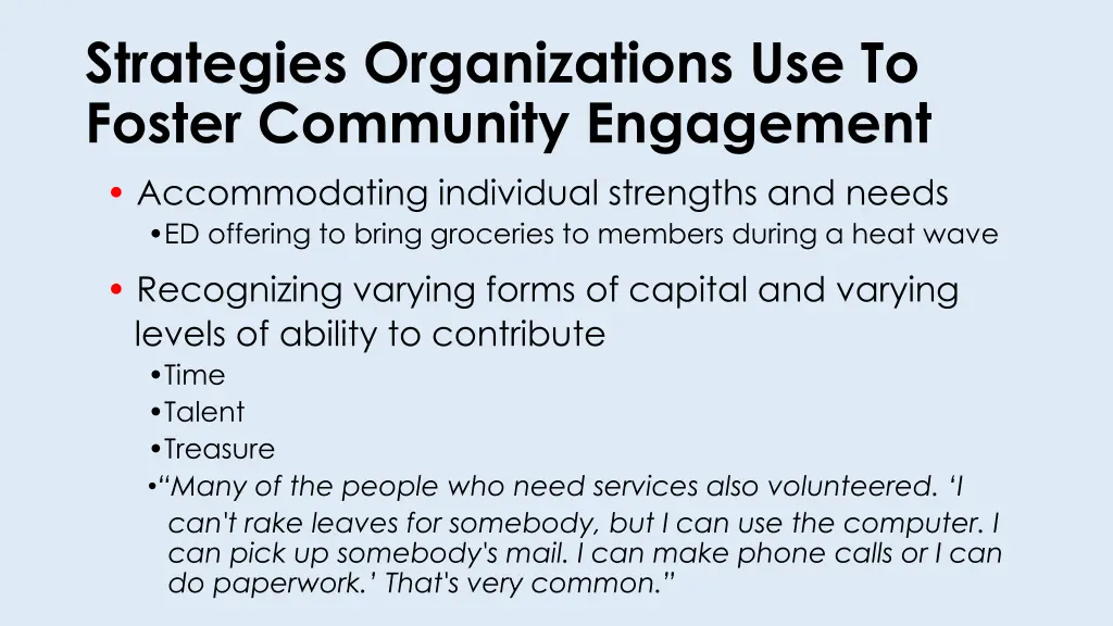 strategies organizations use to foster community 1