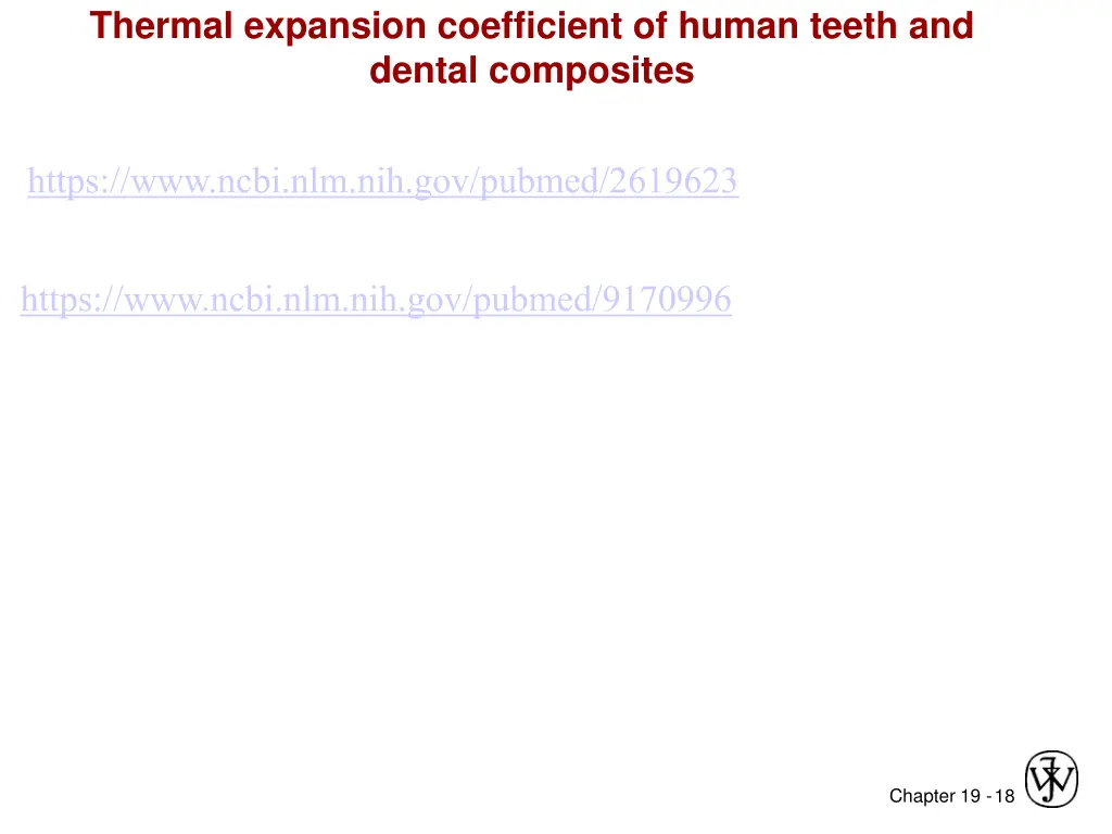 thermal expansion coefficient of human teeth