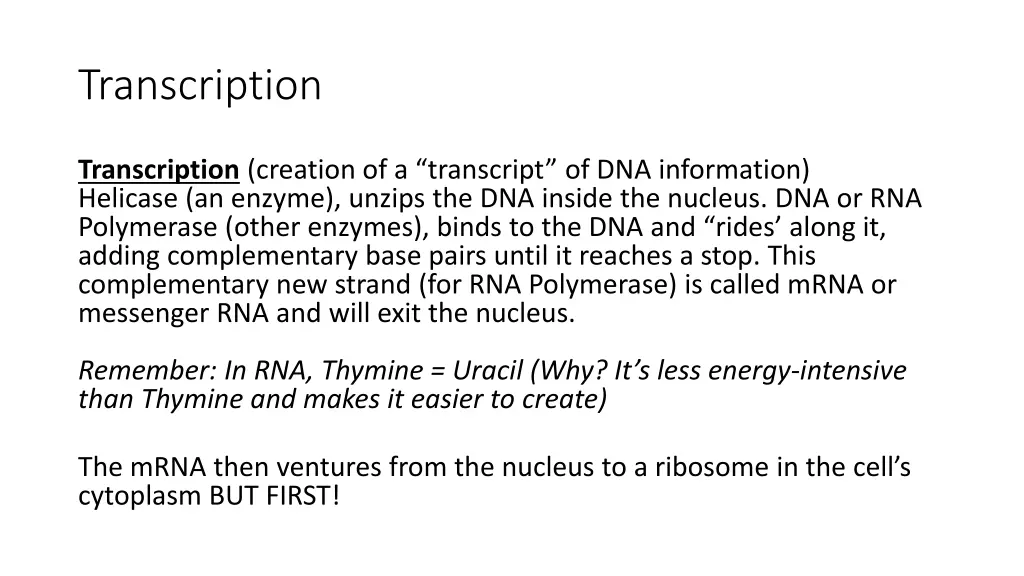 transcription