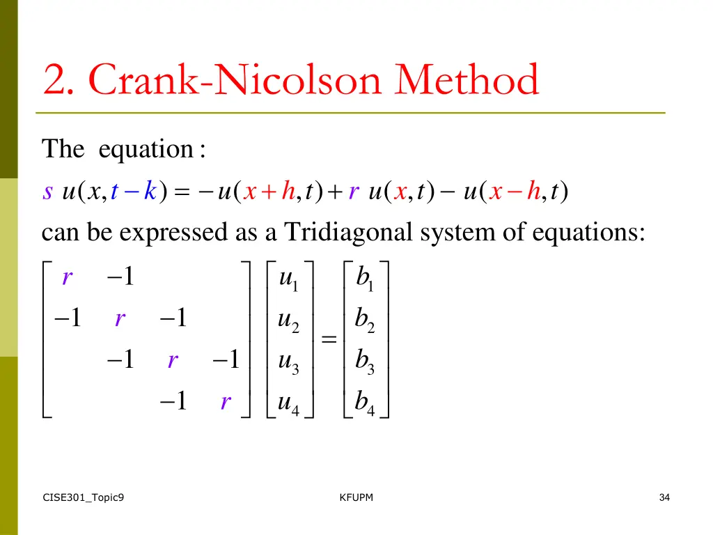 2 crank nicolson method 1