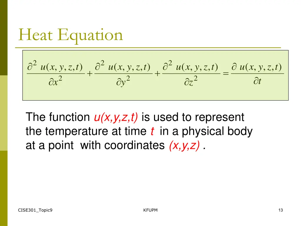 heat equation 2