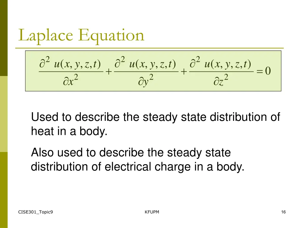 laplace equation