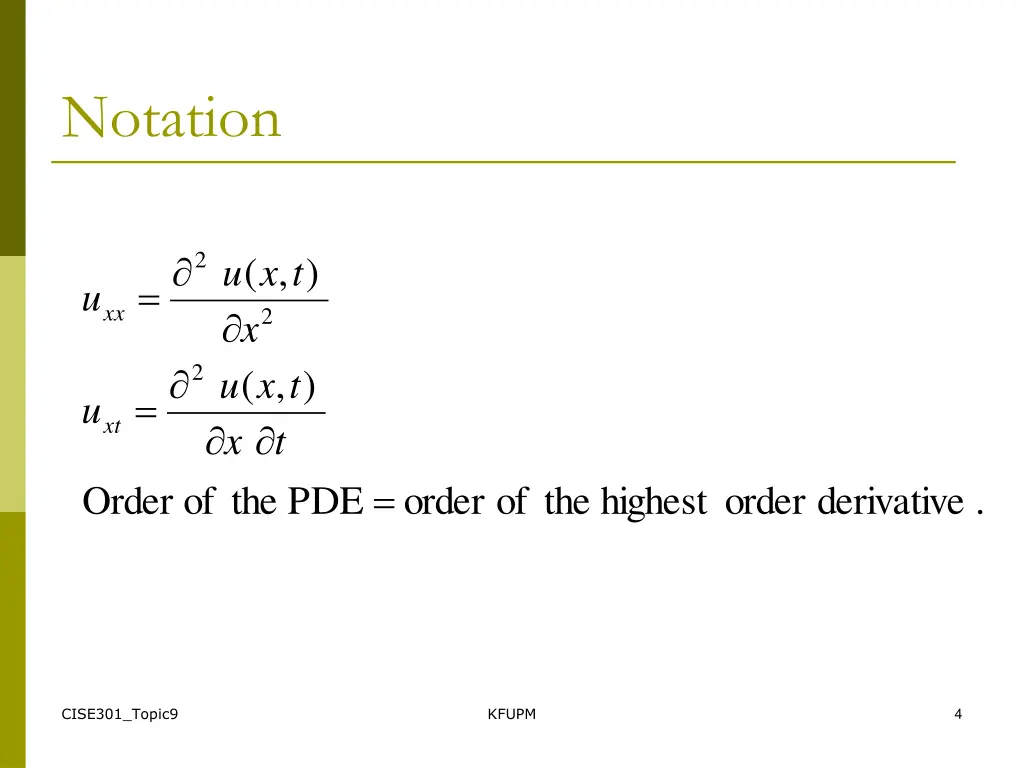 notation