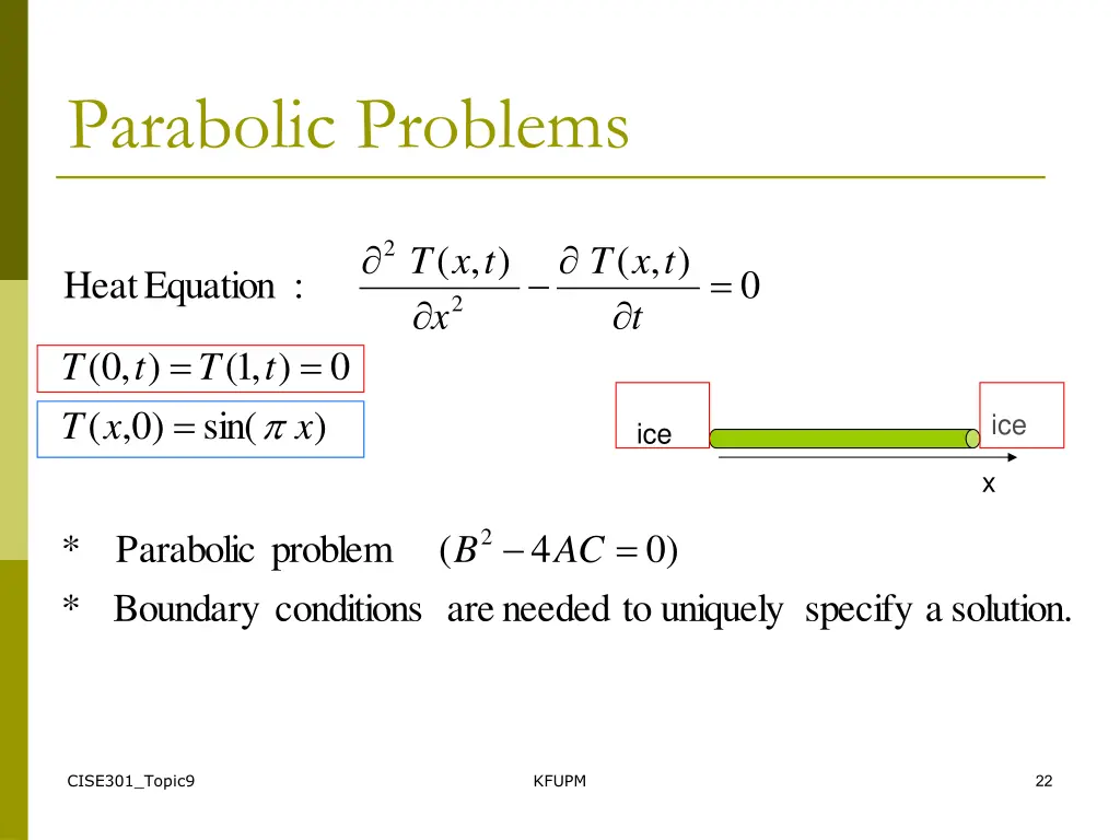 parabolic problems