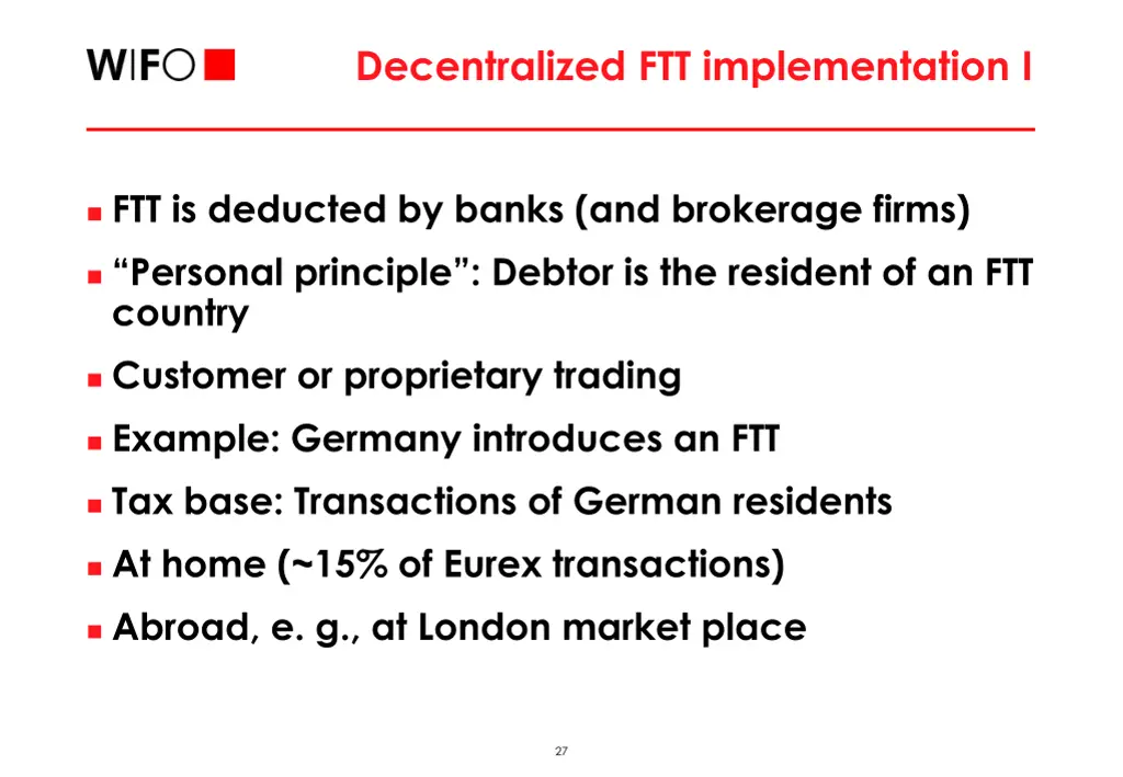 decentralized ftt implementation i