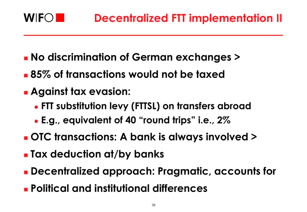 decentralized ftt implementation ii