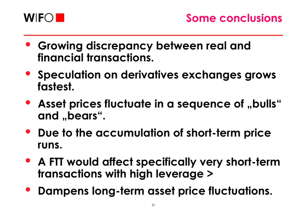 some conclusions