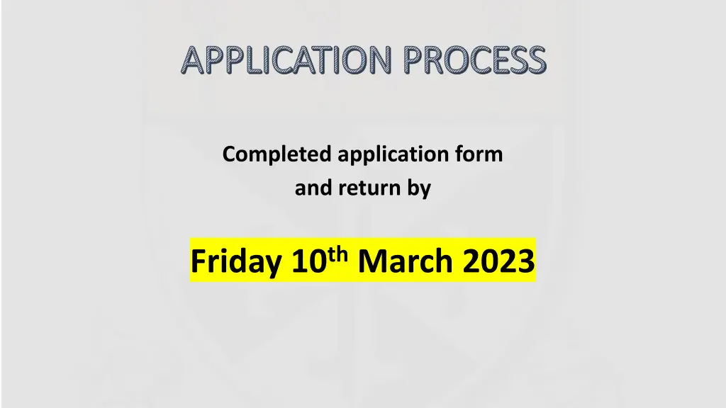 application process application process