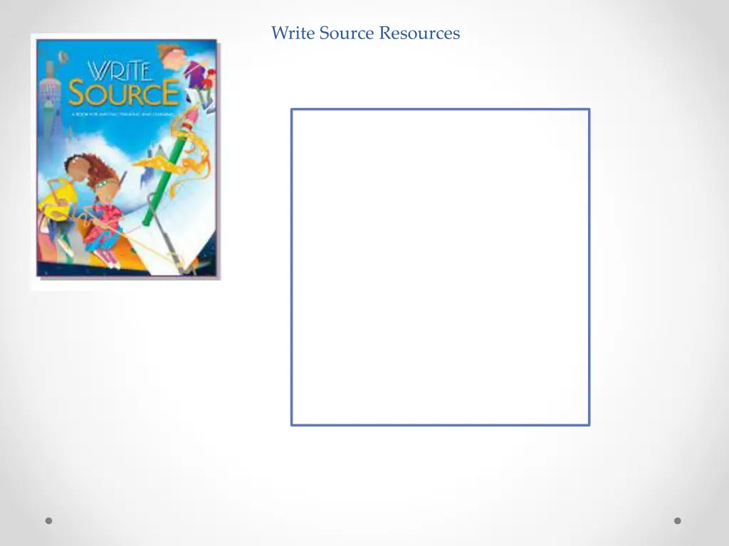 write source resources