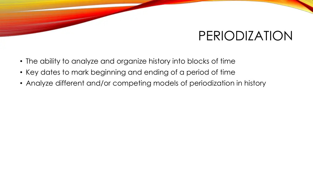 periodization