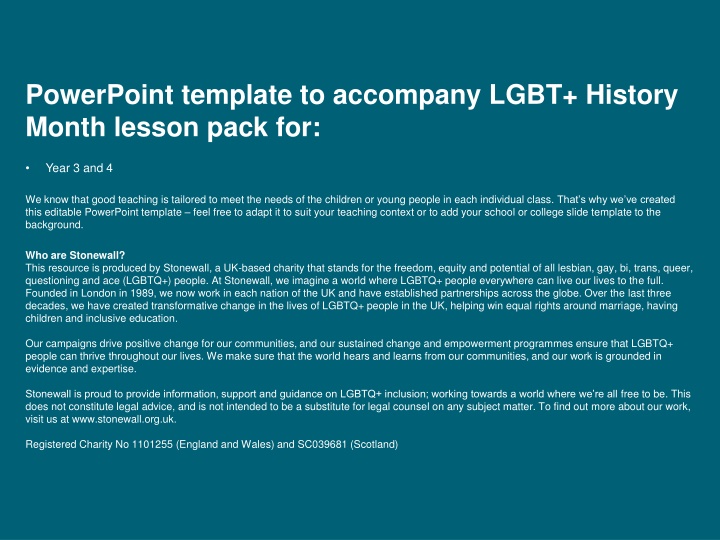 powerpoint template to accompany lgbt history