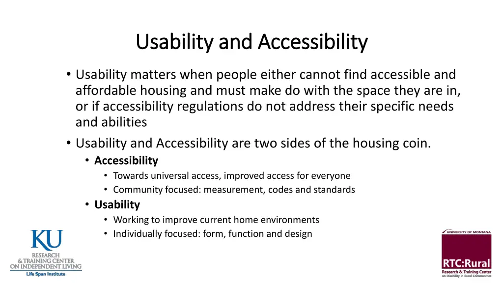 usability and accessibility usability