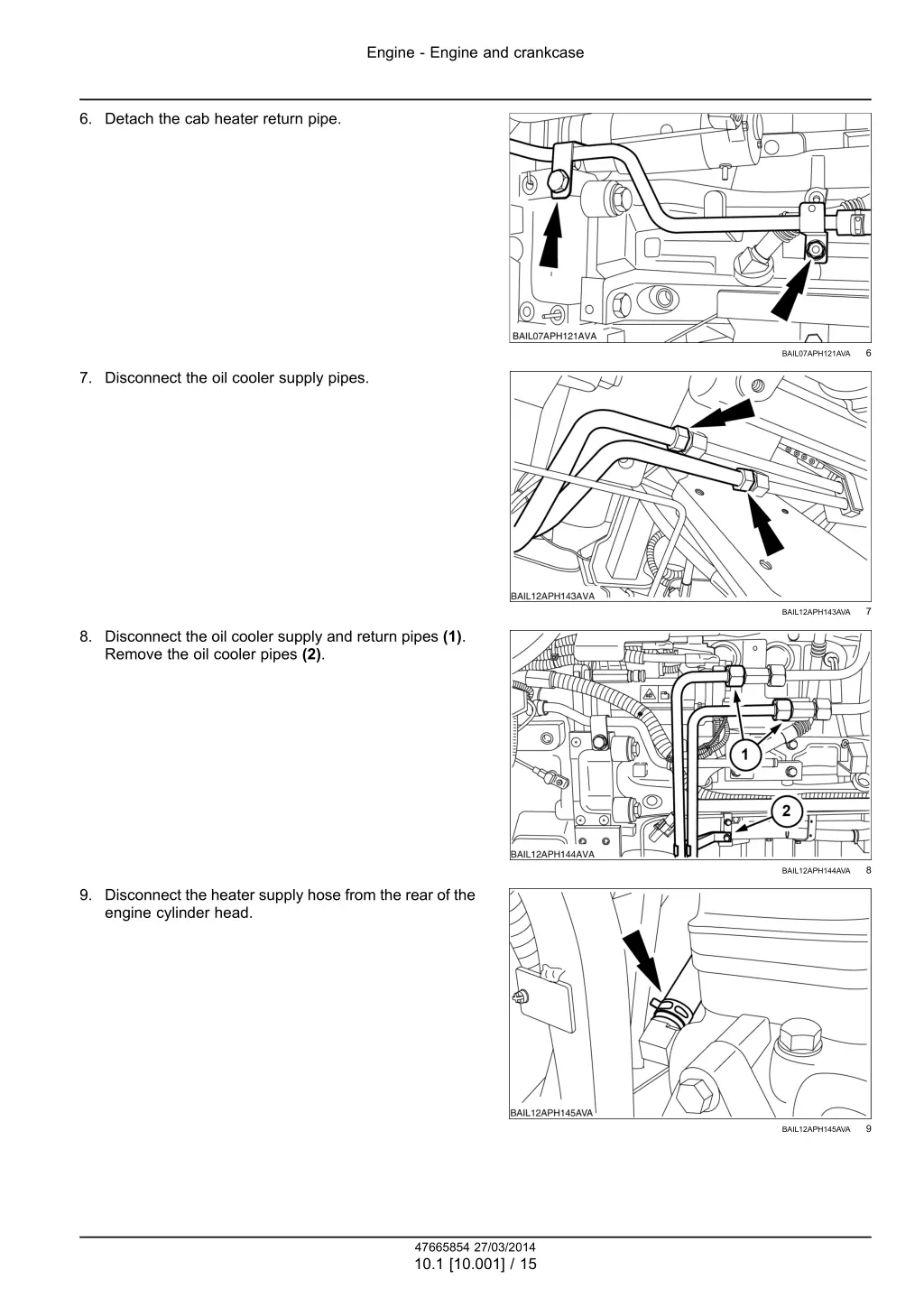 engine engine and crankcase 2