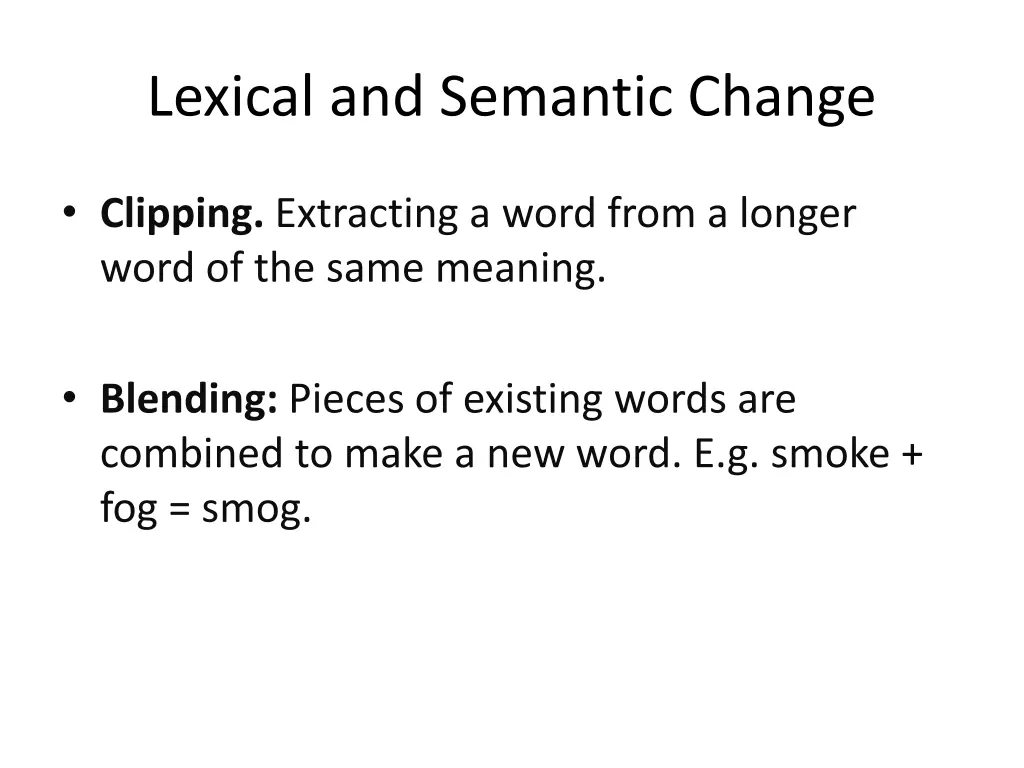 lexical and semantic change 11